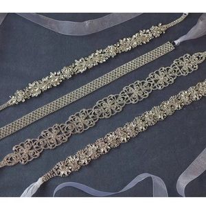 Southern Living Borrowed & Blue by Southern Living  Brooch Crystal Belt